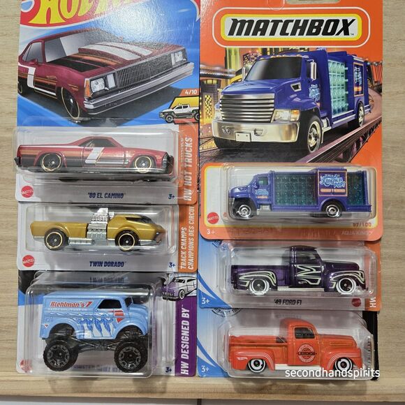 Hot Wheels Matchbox Van 49 Ford Trucks Caminos Water Truck - Picture 1 of 4